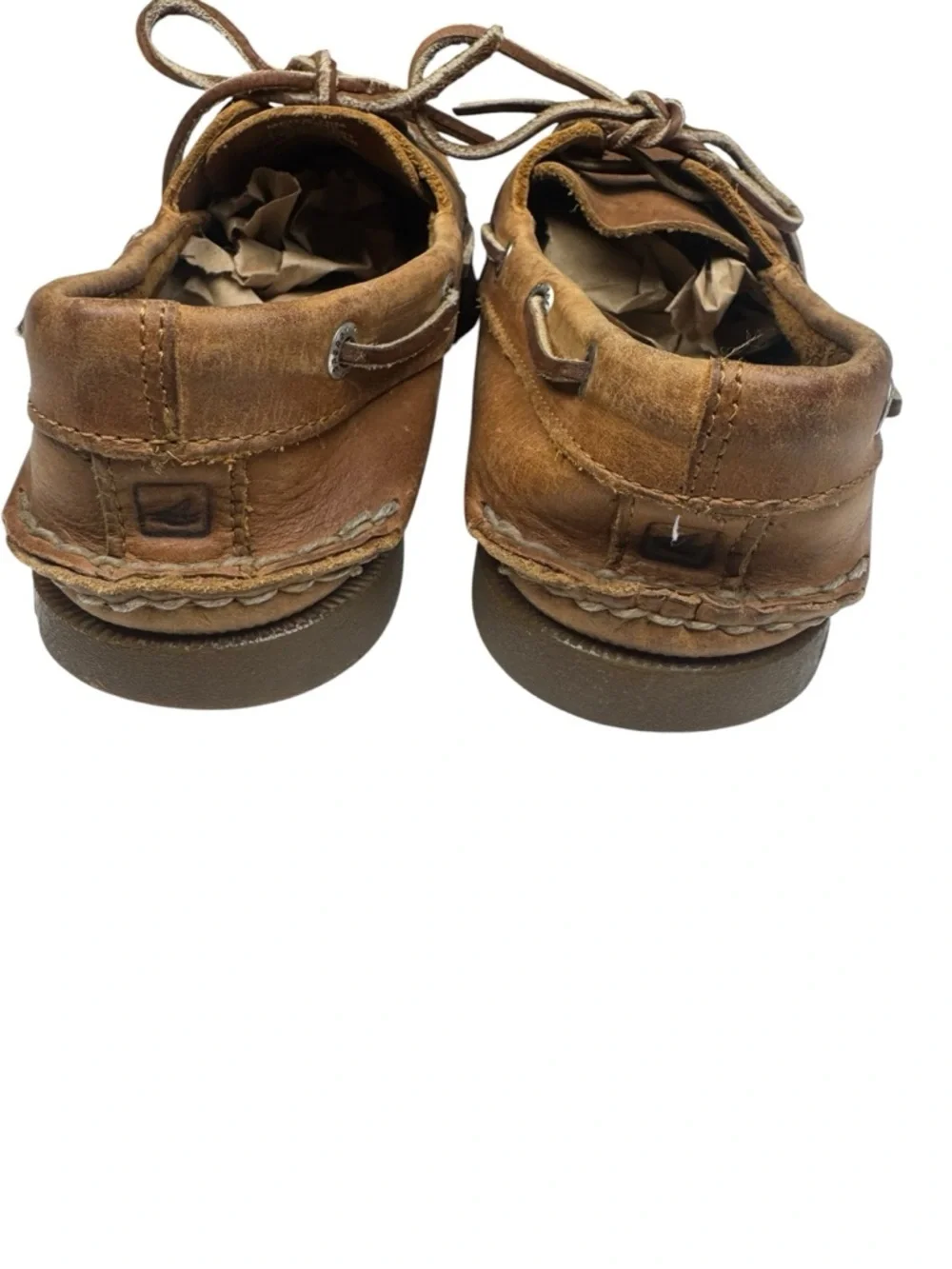 Sperry Original Authentic 2-Eye Slip On Boat Shoes Size 10M Light Brown